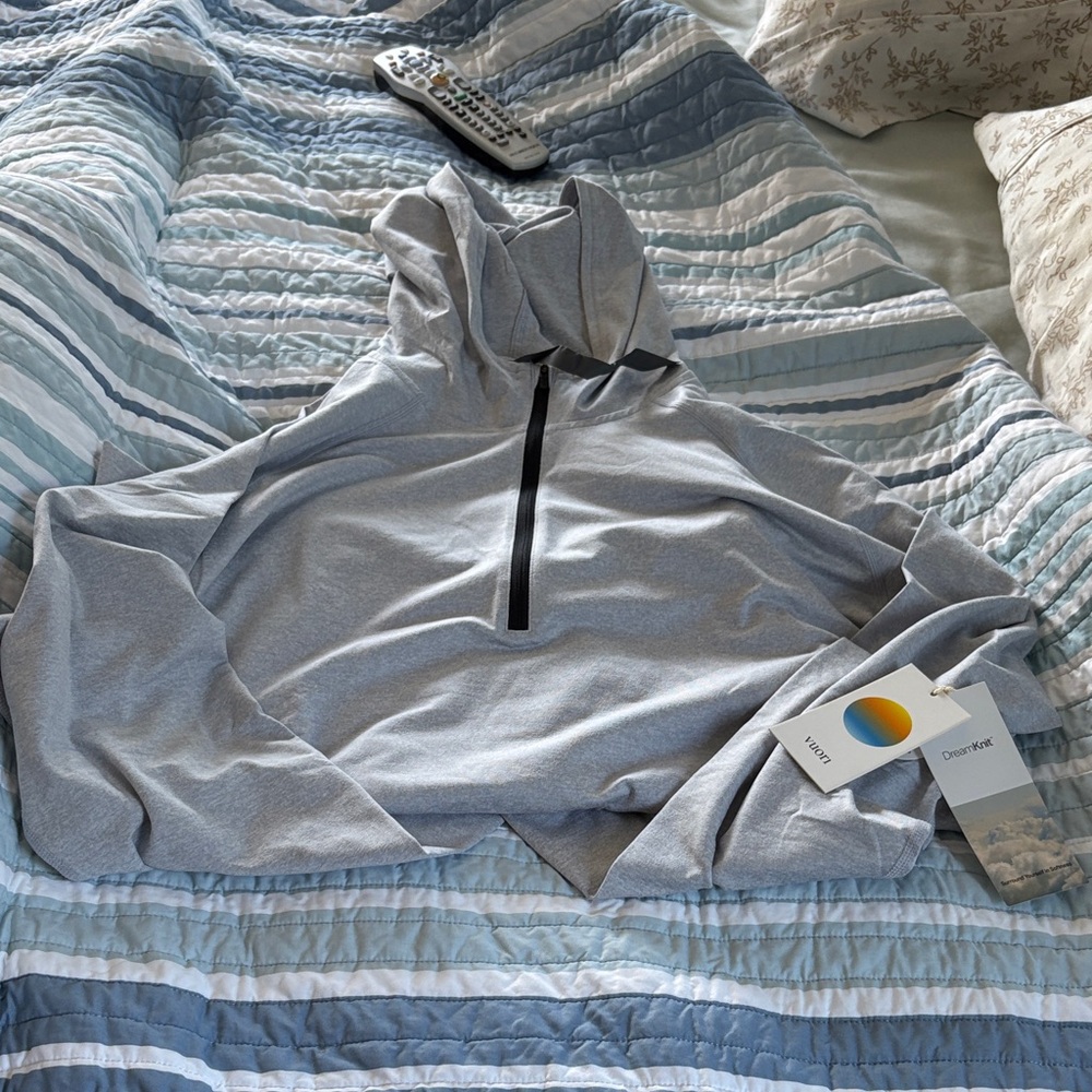 Vuori Light Gray Hoodie